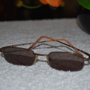 Vintage Burberry Silver and Tan RX Sunglasses